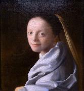 Johannes Vermeer Study of a young woman USA oil painting artist